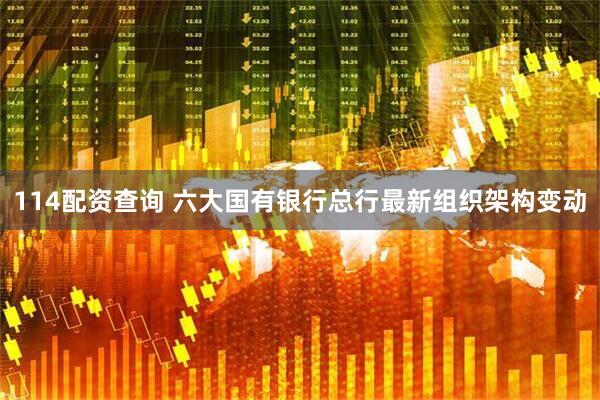 114配资查询 六大国有银行总行最新组织架构变动